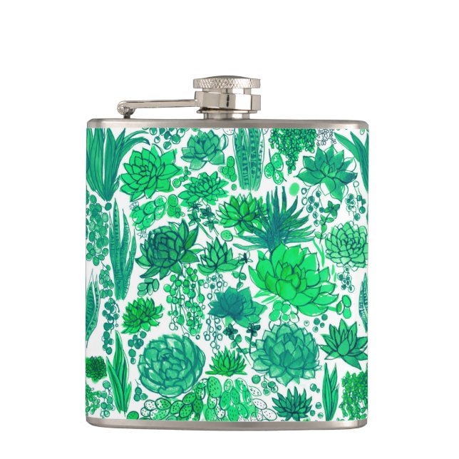 Petaca Suculento jardín (Anverso)