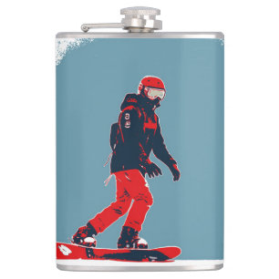 Petaca Sueño con el Snowboarder