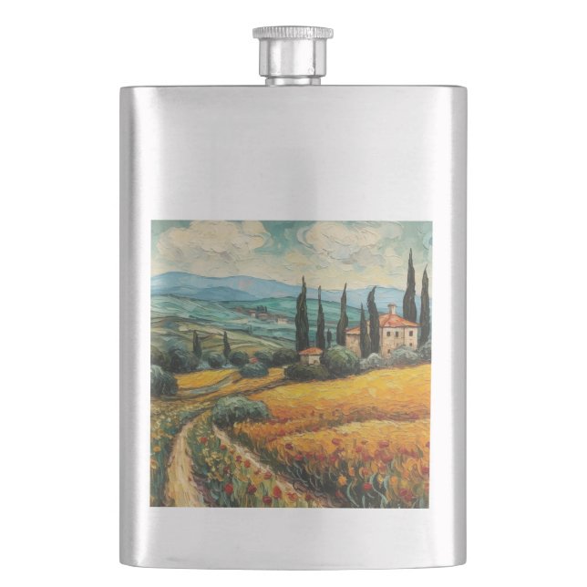 Petaca Sueños de la Toscana Dorada (Anverso)