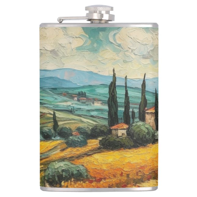 Petaca Sueños de la Toscana Dorada (Anverso)