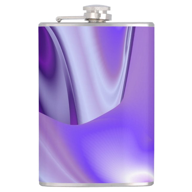 Petaca Sueños del arcoiris de flores moradas (Anverso)
