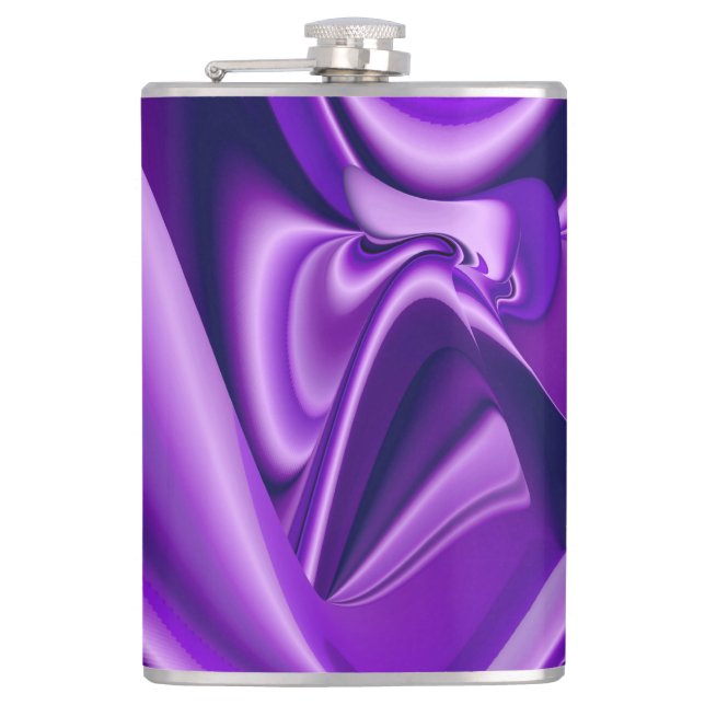 Petaca Sueños del arcoiris de flores moradas (Anverso)