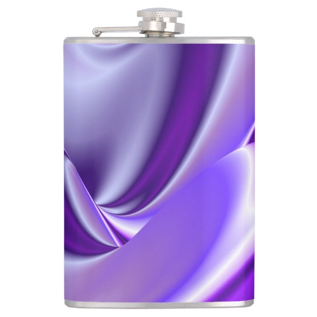 Petaca Sueños del arcoiris de flores moradas (Anverso)