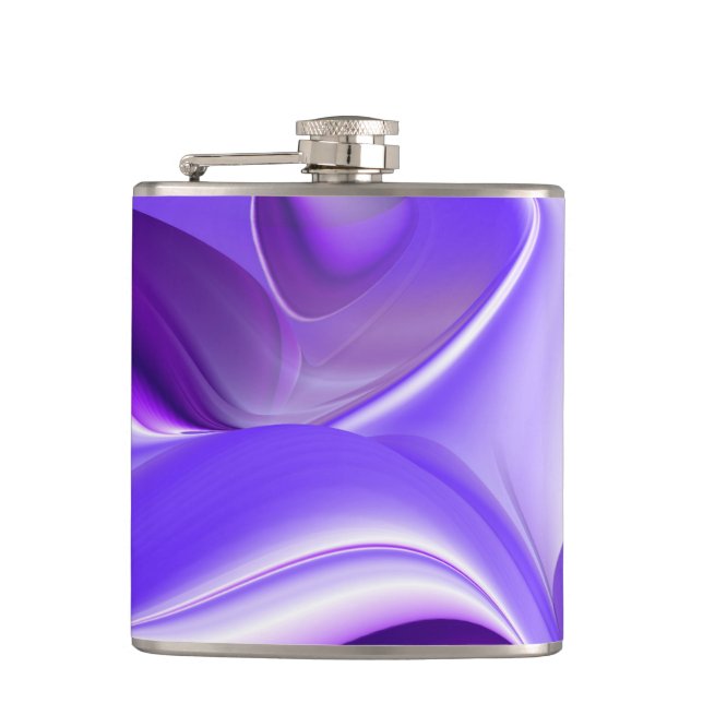 Petaca Sueños del arcoiris de flores moradas (Anverso)