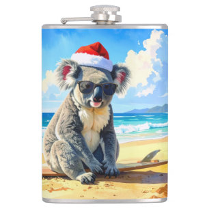 Petaca Sun y Surf Koala Santa Hat