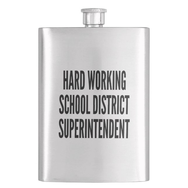 Petaca Superintendente de distrito de escuelas de trabajo (Anverso)