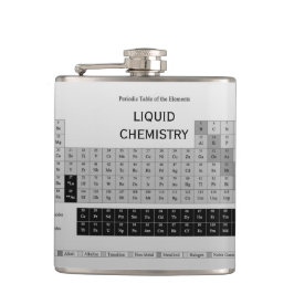 Petaca Tabla periódica de diseños de la moda de los