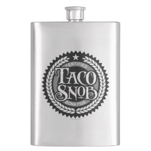 Petaca Taco Snob - divertido amante del taco