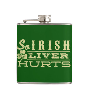 Petaca Tan irlandés mi hígado daña la camisa