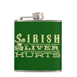 Petaca Tan irlandés mi hígado daña la camisa