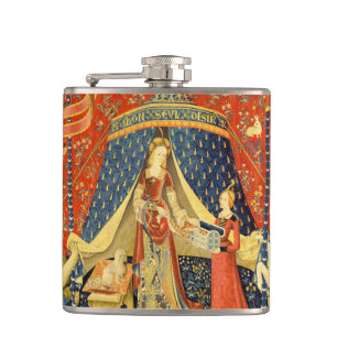 Petaca Tapestries de Unicorn Lady Legend Medieval