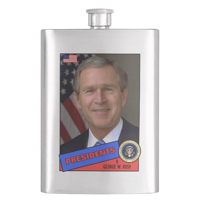 Petaca Tarjeta de béisbol de George W. Bush (Anverso)