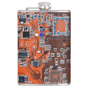 Petaca Tarjeta de circuito del Naranja PCB del conjunto d