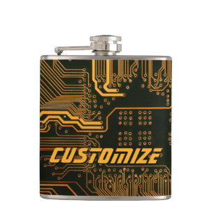 Petaca Tarjeta de circuito del Naranja PCB del Personaliz
