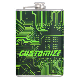 Petaca Tarjeta de circuito electrónico verde del Personal