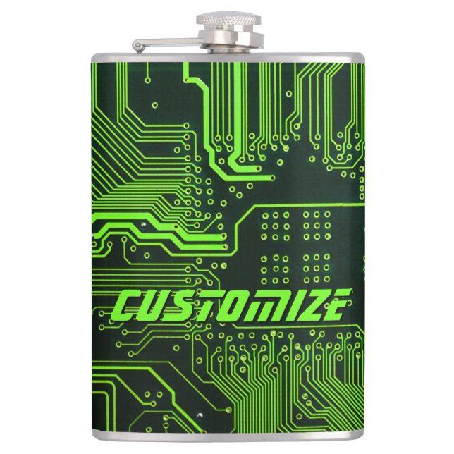 Petaca Tarjeta de circuito electrónico verde del Personal (Anverso)
