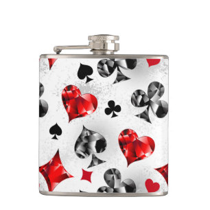 Petaca Tarjeta de juego de jugador de póquer se adapta a 