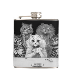 Petaca Tarjeta de juego para gatos, Louis Wain