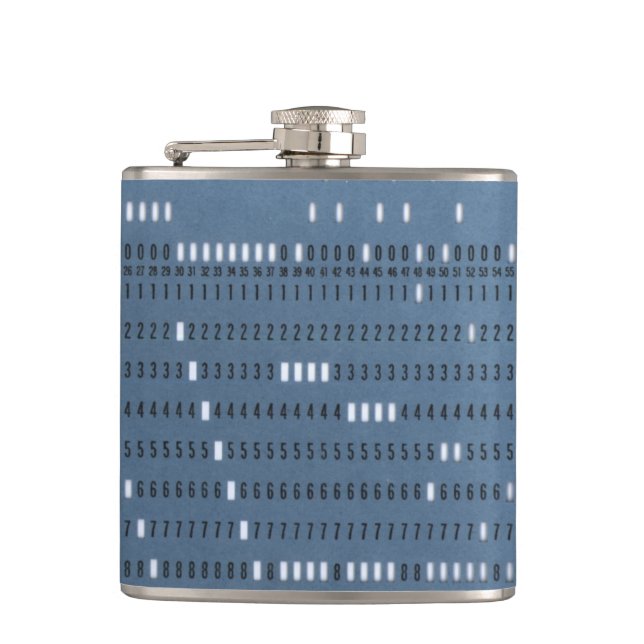 Petaca Tarjeta de punzonado vintage para computadora (Anverso)