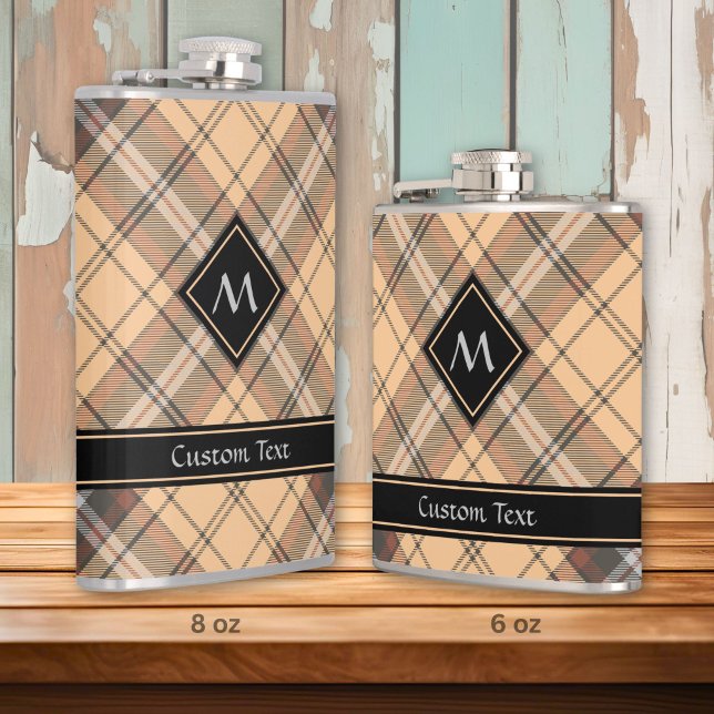 Petaca Tartan beige y marrón (Subido por el creador)
