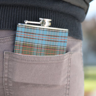 Petaca Tartan Clan Anderson Patrón de plaquetas verificad