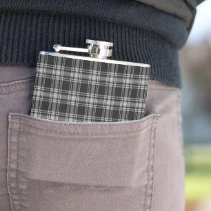 Petaca Tartan de las Tierras Altas del Clan Menzies Negro