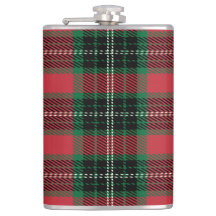 Tartán rojo y verde