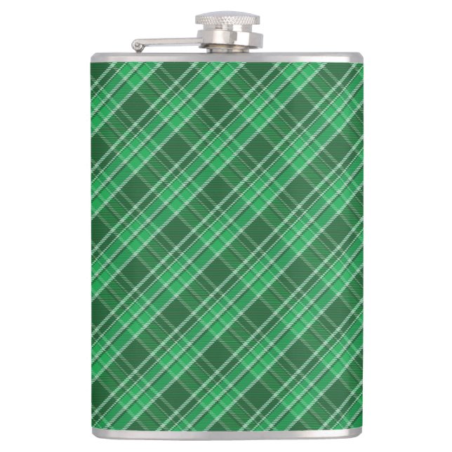Petaca Tartán Swahili Green Plaid Pattern-88675 (Anverso)