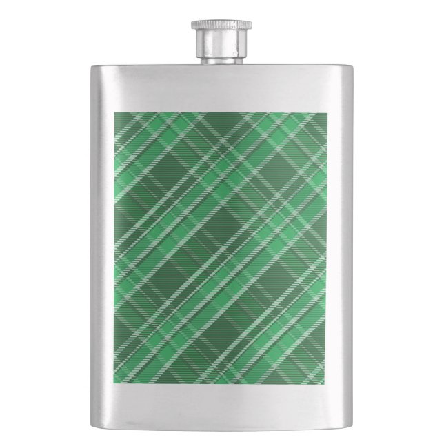 Petaca Tartán Swahili Green Plaid Pattern-88675 (Anverso)