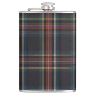Petaca Tartan Vinyl Wrapped Flask, 8 oz.