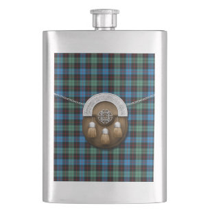 Petaca Tartán y escarcela de los montañeses de Escocia