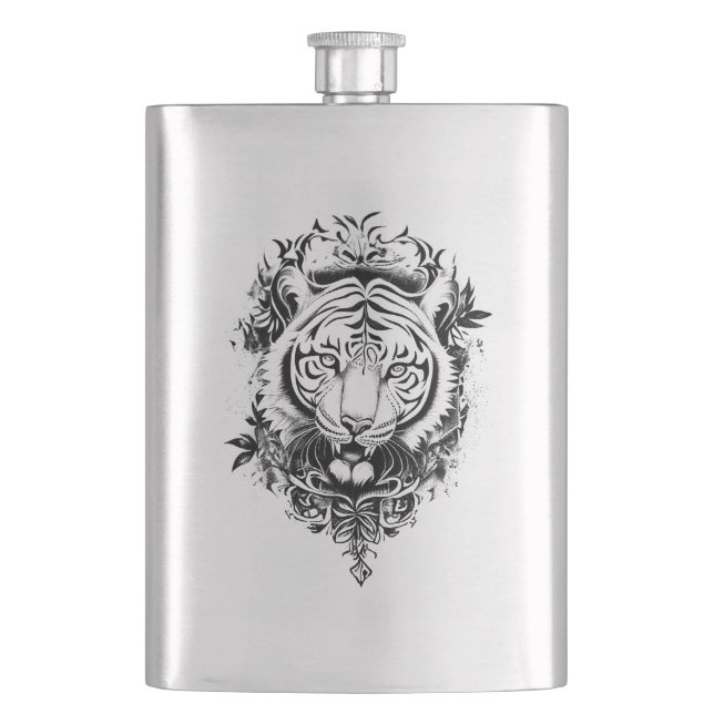 Petaca Tatuaje de arte sobre el Ilustracion natural de an (Anverso)