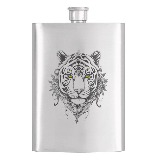 Petaca Tatuaje de arte sobre el Ilustracion natural de an (Anverso)