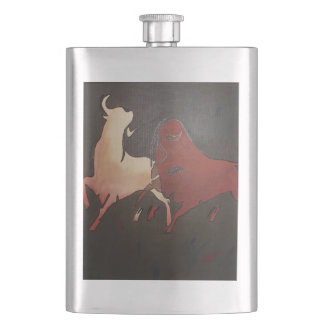 Petaca Taurean Bulls Animal Art