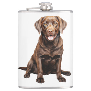 Petaca Taza de café del Labrador de chocolate