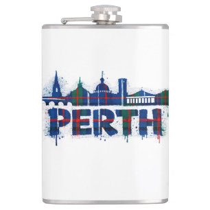 Petaca Taza de tartán de Perth Escocia Escocesa