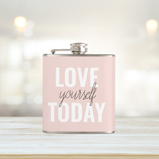 Petaca Te Amas Positivamente Hoy Cita Rosa Pastel