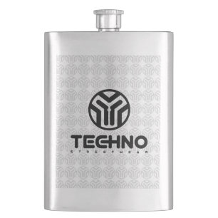 Petaca Techno Streetwear - logotipo - frasco
