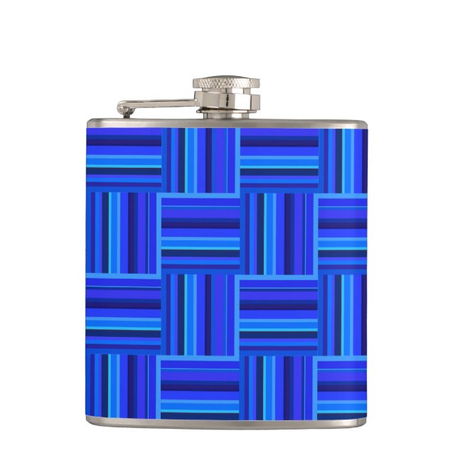 Petaca Tejido de rayas azules (Anverso)