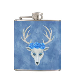 Petaca Tejidos míticos de la cabeza de ciervo blanco enfr