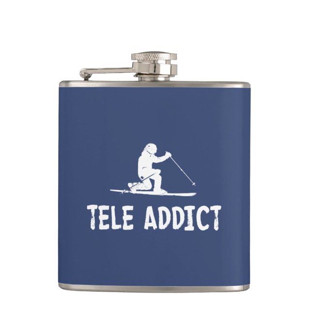 Petaca Tele Addict (Anverso)