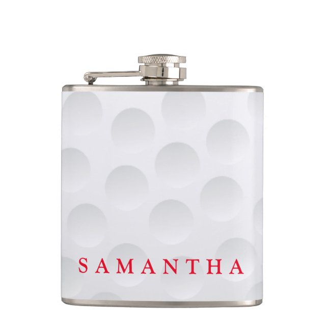 Petaca Tema de golf personalizado (Anverso)