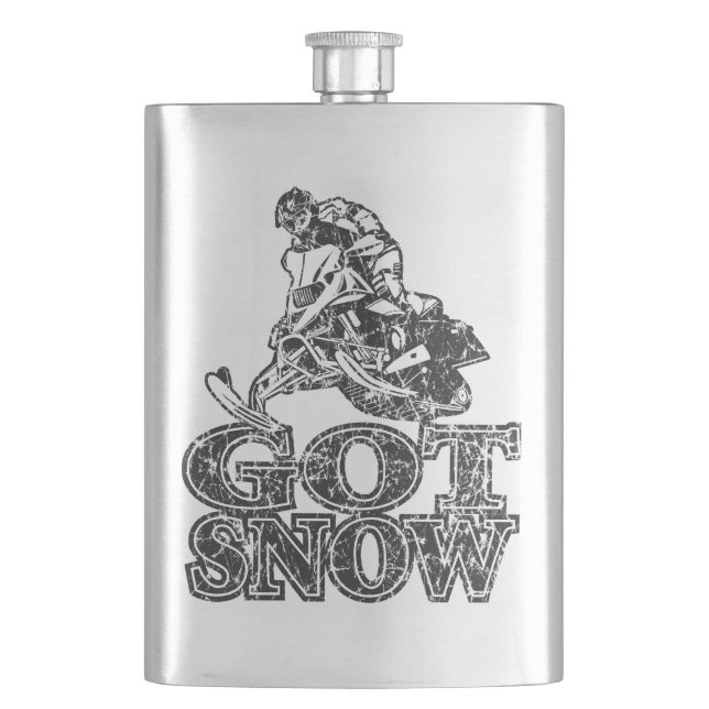 Petaca Tengo Snowmobiler de nieve (Anverso)