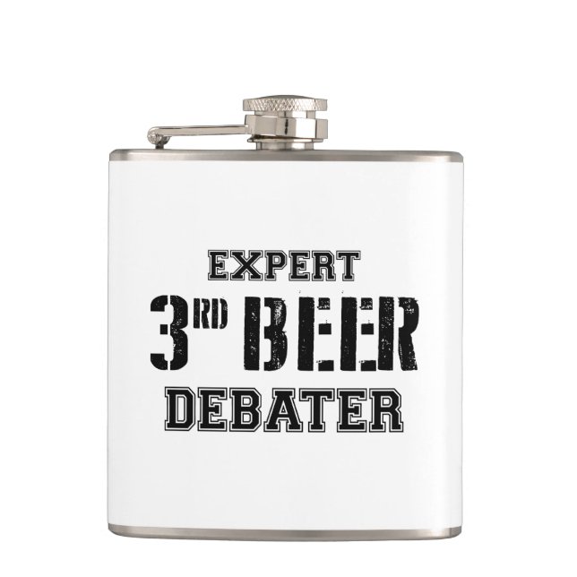 Petaca Tercer Debatidor de Cervezas Experto (Anverso)