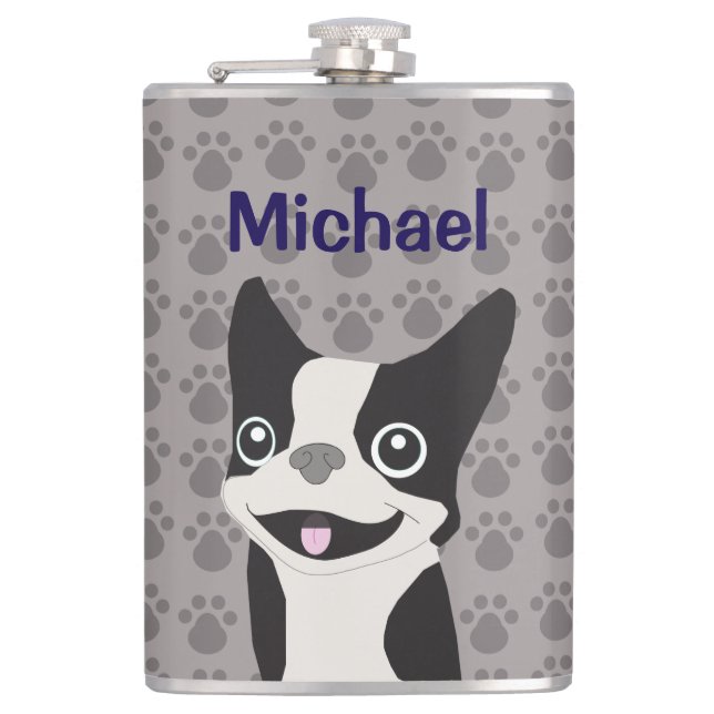 Petaca Terrier de Boston (Anverso)