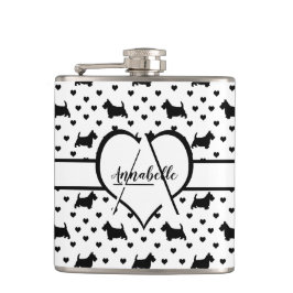 Petaca Territorios escoceses negros (perros escoceses) -