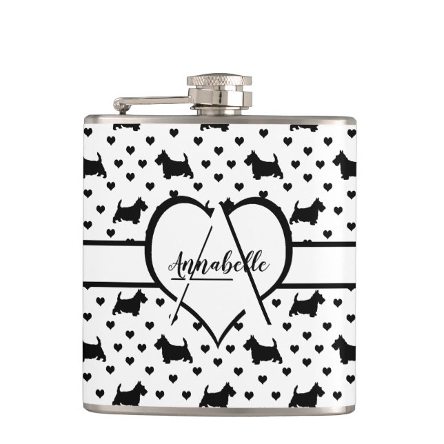 Petaca Territorios escoceses negros (perros escoceses) -  (Anverso)