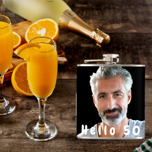 Petaca Texto del cumpleaños 50 tipos de foto