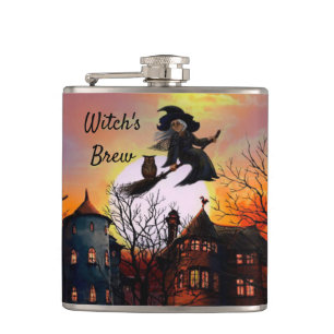 Petaca Texto del personalizado de Halloween del frasco