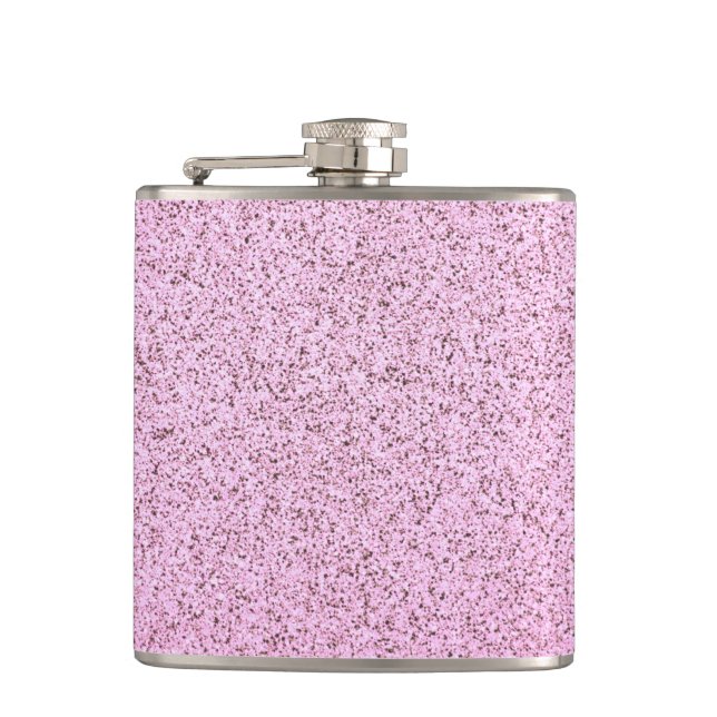 Petaca Textura de hormigón rosa pastel (Anverso)